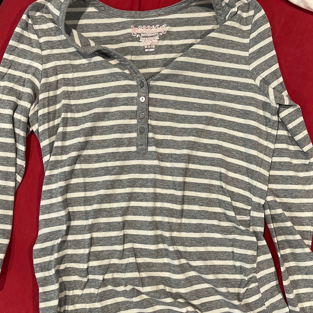 Long sleeve stripped shirt